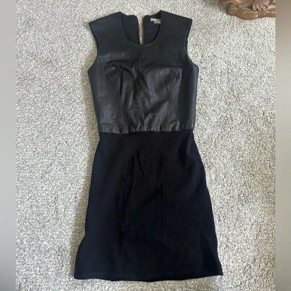 Helmut Lang | Dresses | Helmut Lang Black Leather Dress Sz P Like New |  Poshmark